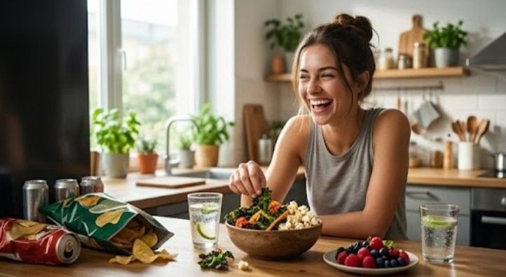 Raw Vegetable Sticks instead of Tortilla Chips